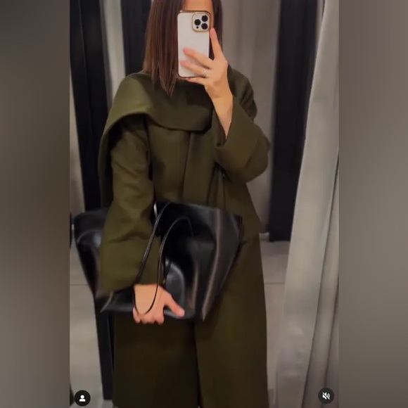 Zara Wool Scarf Coat - Picture 9 of 16
